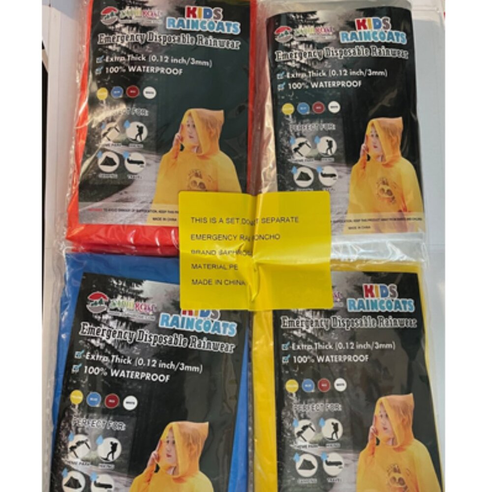 Kids Raincoats Disposable
